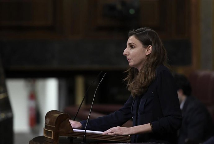 La diputada de Unidas Podemos, Lucía Muñoz.