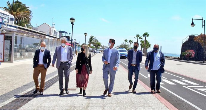 Viceconsejera de Turismo del Gobierno de Canarias, Teresa Berástegui, en su visita a Tías