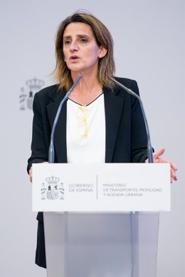 La vicepresidenta cuarta y ministra para la Transición Ecológica y el Reto Demográfico, Teresa Riber