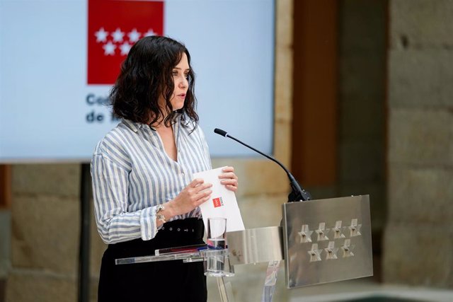 La presidenta de la Comunidad de Madrid en funciones, Isabel Díaz Ayuso.