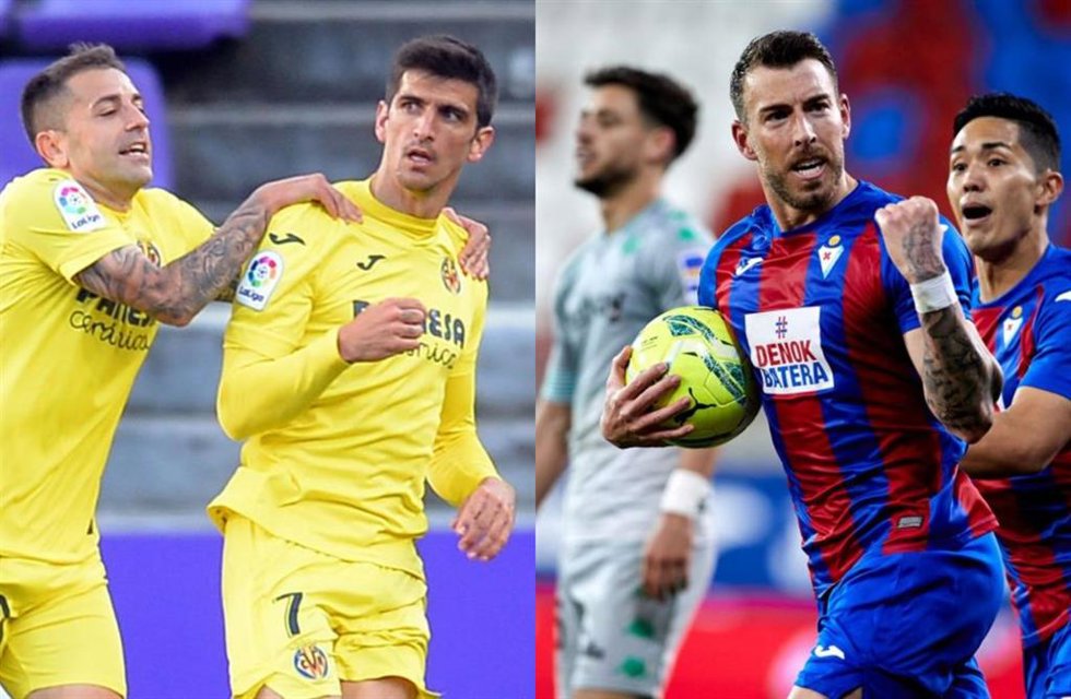 El Villarreal vence en Zorrilla y el Eibar araña un empate ante el Betis