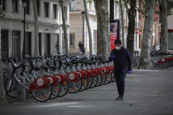 Archivo - Bicicletas del servicio Sevici