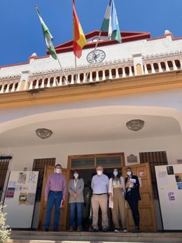 Visita de la Diputación al Ayuntamiento de Monachil