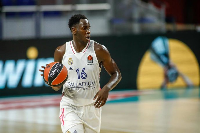 Archivo - Usman Garuba en un partido de Euroliga