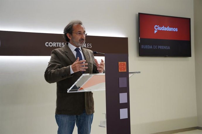 El portavoz de Ciudadanos en el área de Hacienda en las Cortes de Aragón, José Luis Saz.