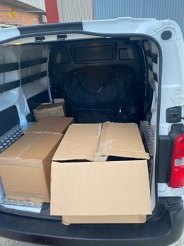 Imagen del interior de la furgoneta