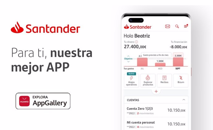 Santander en AppGallery