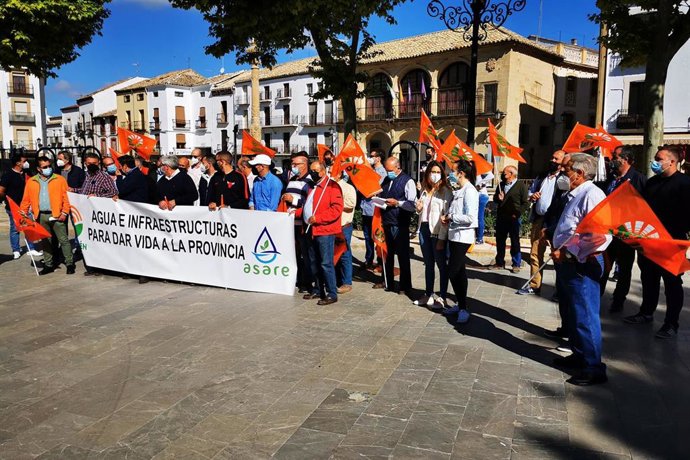 Concentración de olivareros