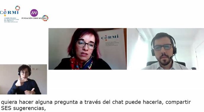 Webinario organizado por CERMI y CERMI Mujeres sobre discapacidad y UE