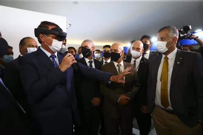 El presidente de Brasil, Jair Bolsonaro, y la realidad virtual