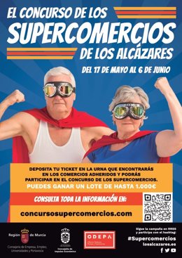 Cartel de la campaña 'Supercomercios' de Los Alcázares