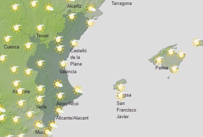 Predicción del tiempo para este sábado 15 de mayo
