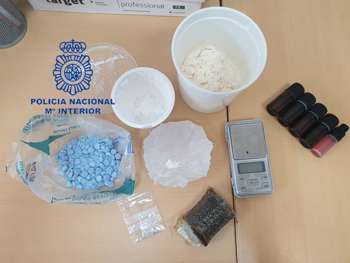 Droga intervenida en una operación en Valncia