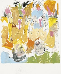 Archivo - Lucian y Frank al aire libre, de Georg Baselitz.