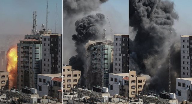 Israel derriba la torre Al-Jalaa