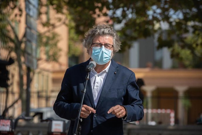 Archivo - El líder de Demcrates, Toni Castell, en el tercer aniversario del 1-O.