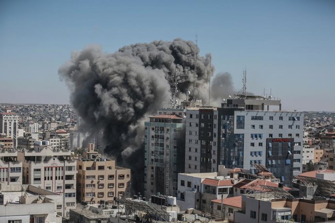 Bombardeig israeli en Ciutat de Gaza