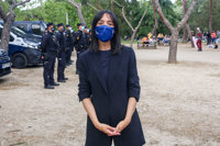 La delegada del Gobierno supervisa el dispositivo de seguridad en la pradera de San Isidro