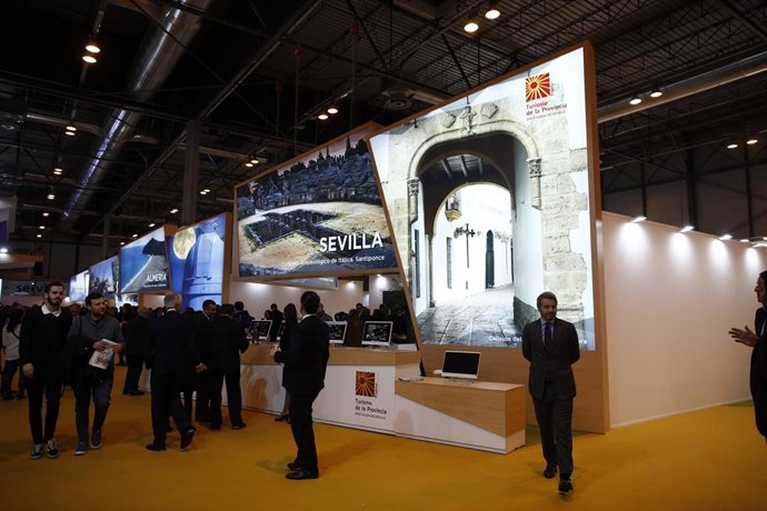 Archivo - Stand de Sevilla en la última edición de la Fitur
