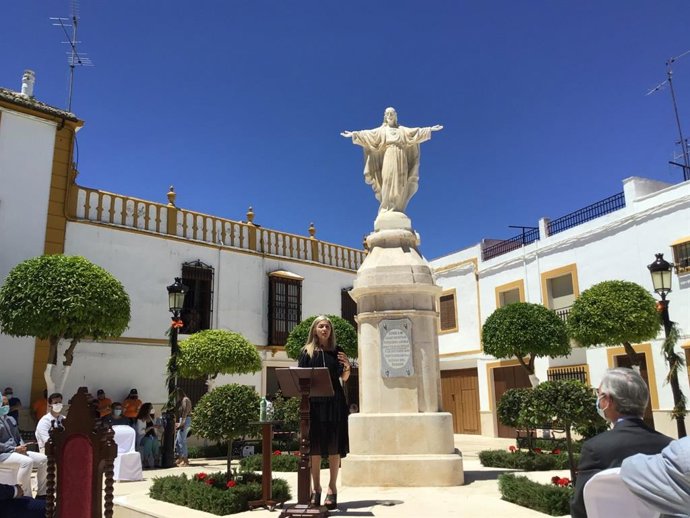 Del Pozo presenta la restauración del Sagrado Corazón de La Roda (Sevilla) realizada por el IAPH