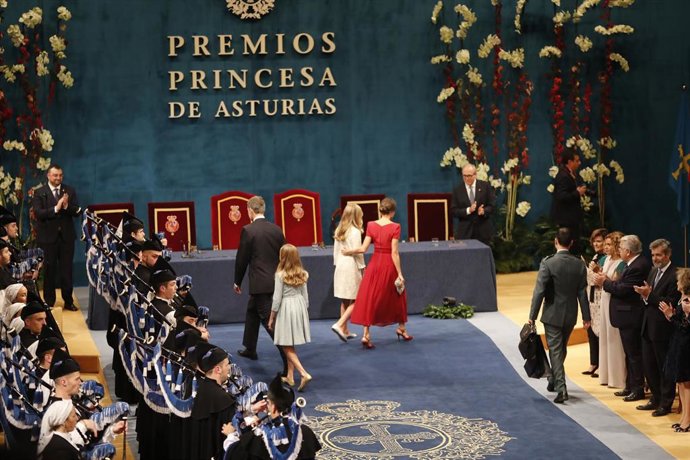 Archivo - Ceremonia de entrega de los Premios Princesa de Asturias 2019 