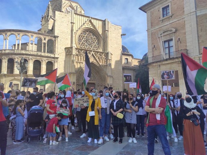 Concentración en apoyo al pueblo palestino este domingo en Valncia