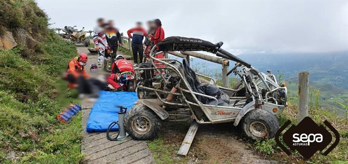Accidente con un 'buggy'