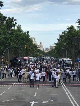 Professionals del turisme es concentren a Barcelona