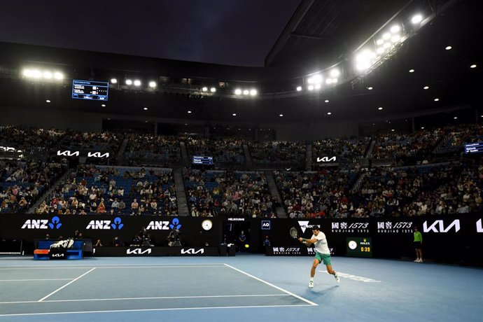 Archivo - Novak Djokovic en la final del Abierto de Australia 2021