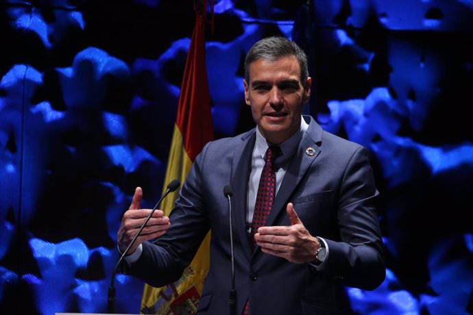 El president del Govern espanyol, Pedro Sánchez, en el IV Congrés Iberoameric del Consell Empresarial Aliana per Iberoamrica.