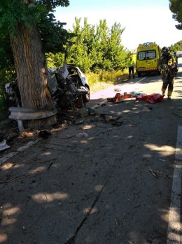 Imagen del vehículo siniestrado