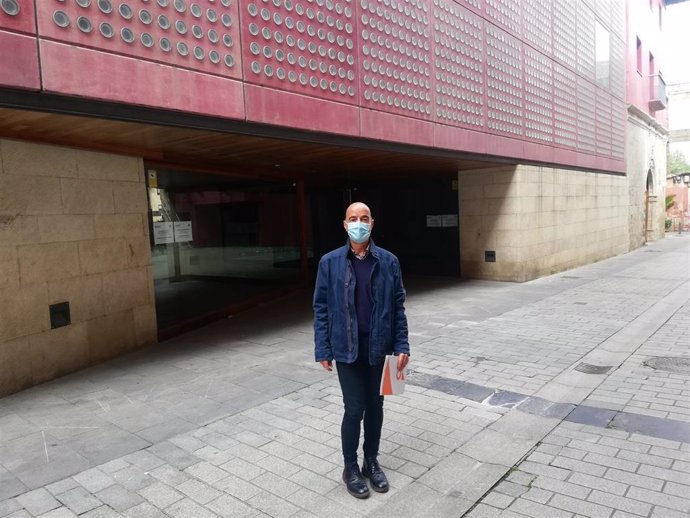 El portavoz de Ciudadanos en Logroño Ignacio Tricio, ante el CCR
