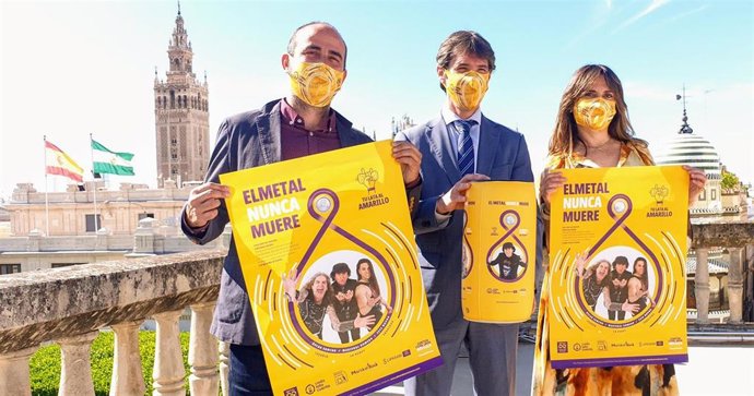 Guevara, en la presentación de la campaña 'El metal nunca muere'