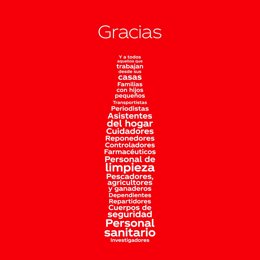 La pieza de Coca-Cola 'Una botella agradecida', homenaje a los trabajadores esenciales durante la pandemia, galardonada en los Muse Creative Award en la categoría Social Media Covid-19 Related