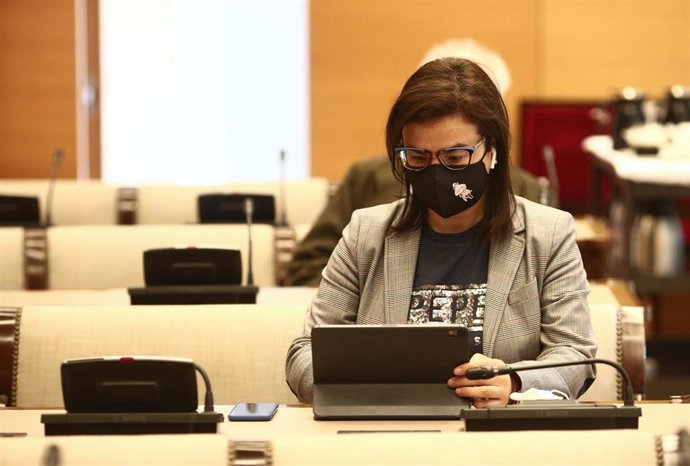 Archivo - La diputada del PP, Ana Vázquez, durante una reunión de la Comisión de Justicia, en el Congreso, en Madrid (España), a 16 de febrero de 2021.