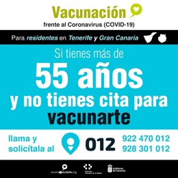 Vacunación para más de 55 años