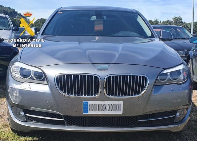 Archivo - Vehículo del detenido.