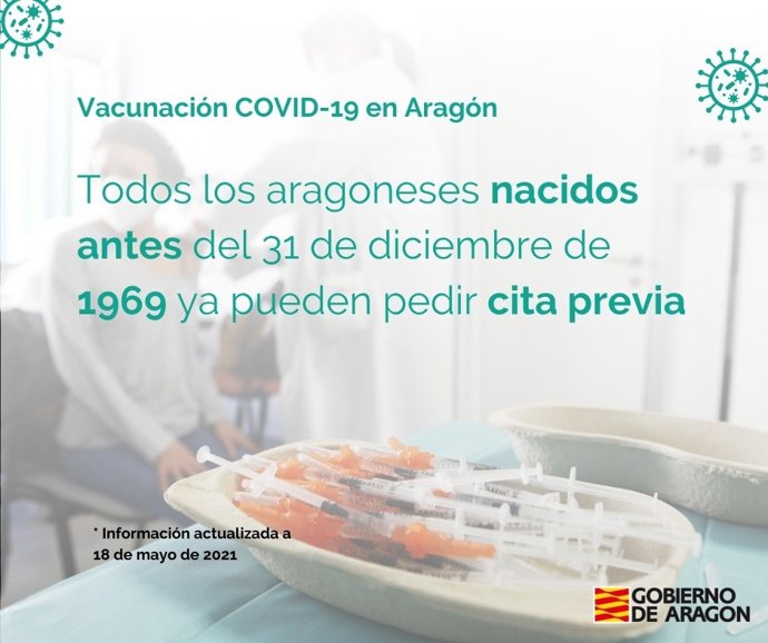 Más de 700.000 vacunas se han puesto ya en Aragón