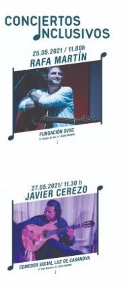 Cartel 'Conciertos inclusivos'