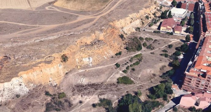 Vista aérea de la zona donde se va a intervenir.