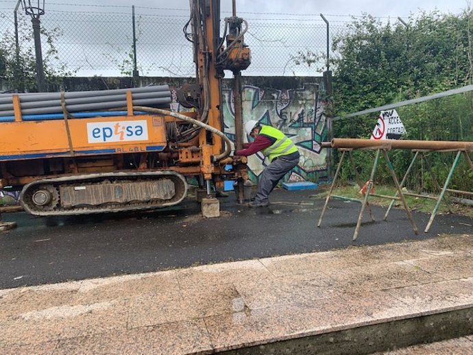 Empieza el trabajo para retirar el paso a nivel de O Porriño