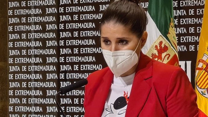 La portavoz de la Junta, Isabel Gil Rosiña, en rueda de prensa tras el Consejo de Gobierno autonómico