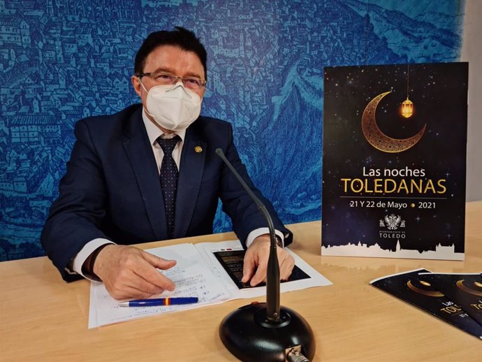 El concejal de Cultura del Ayuntamiento de Toledo, Teo García, presenta el programa de las Noches Toledanas