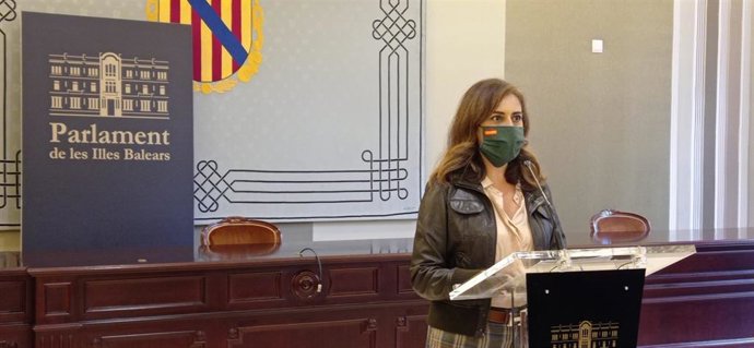 Archivo - La diputada de Vox en el Parlament, Idoia Ribas, en una imagen de noviembre.
