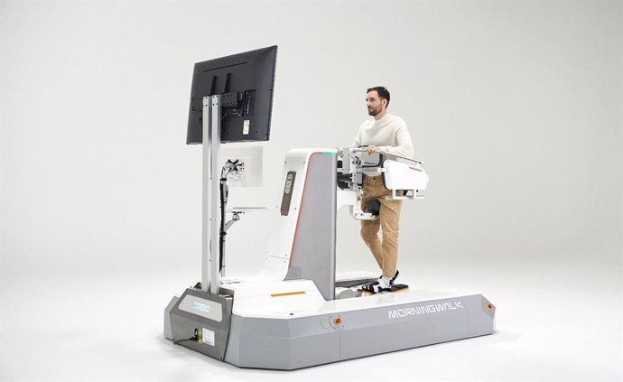 The Morning Walk of CUREXO is a walking rehabilitation robot for everyone from children to adults. Currently, it is being used by 16 rehabilitation hospitals in Korea to assist with patient rehabilitation.