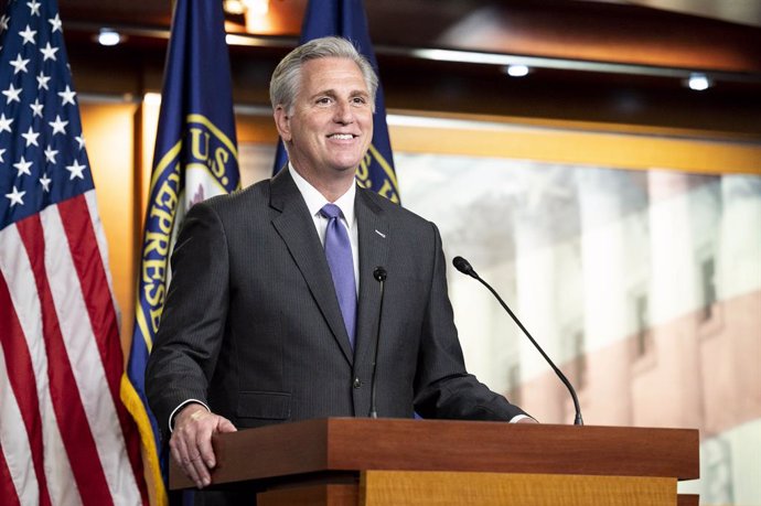 Archivo - 19 November 2020, US, Washington: House Minority Leader Kevin McCarthy speaks during a press conference. Photo: Michael Brochstein/ZUMA Wire/dpa