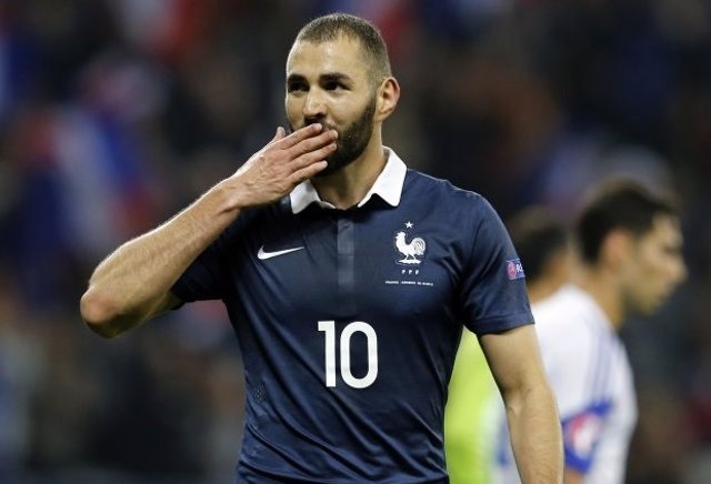 Archivo - Karim Benzema con la selección francesa