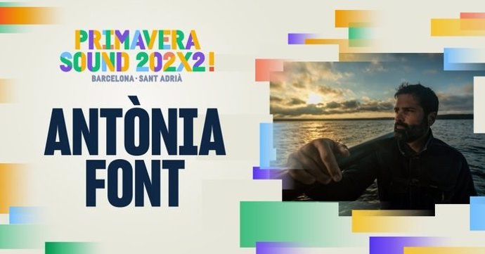 Cartell del concert d'Antnia Font en el Primavera Sound 2022