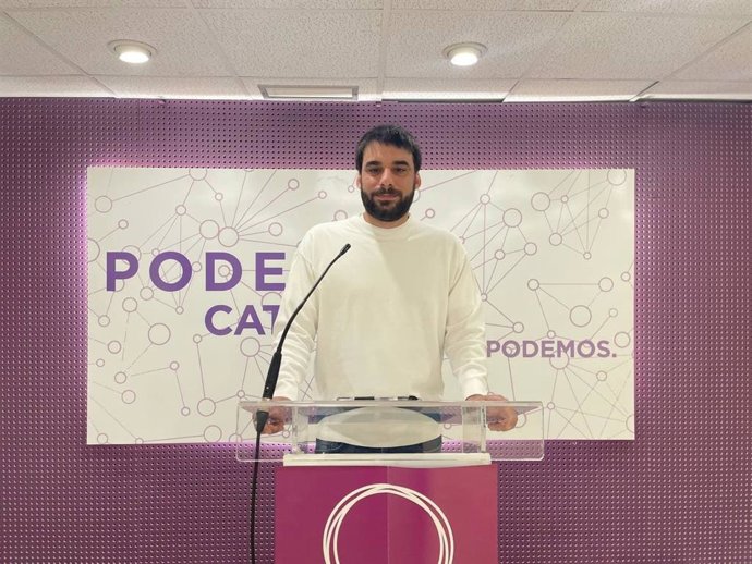 Archivo - El portavoz de Podem y diputado de los comuns en el Parlament, Lucas Ferro, en una imagen de archivo. 