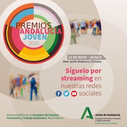 Cartel de los Premios Andalucía Joven.